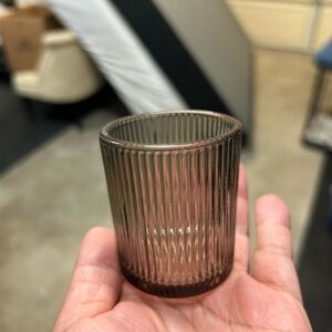 24 pk smoke gray votive candleholders